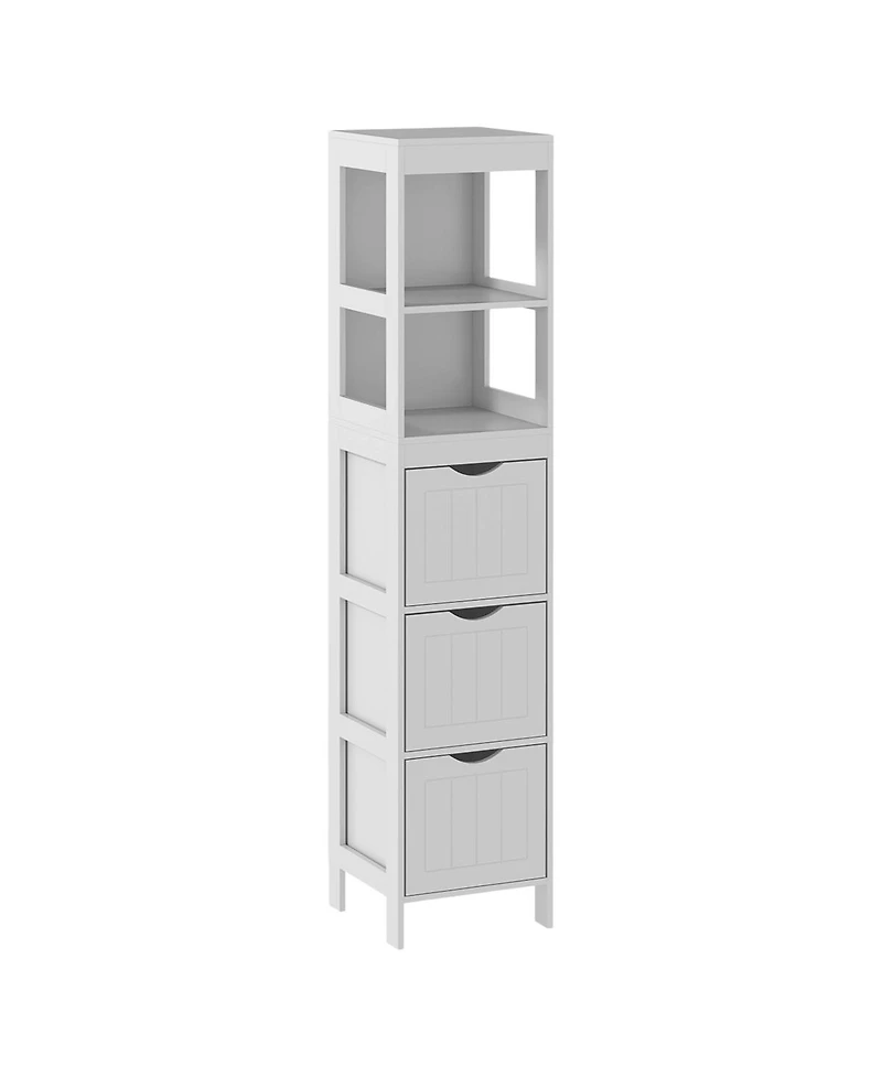 Slickblue Modern Bathroom Cabinet with Storage Shelves for Organized Space