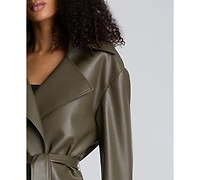 Kenneth Cole Women's Belted Trench Jacket
