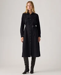 Levi's Women's Quincey Long Sleeve Midi Dress