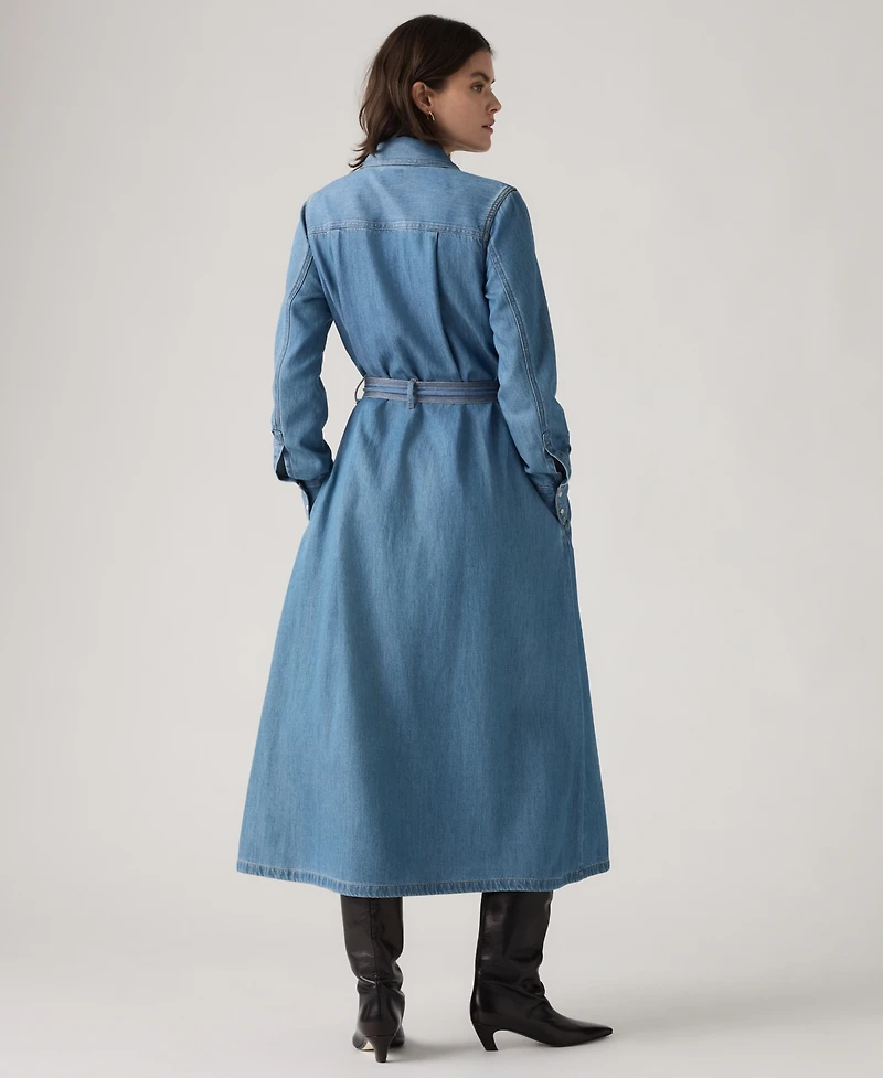 Levi's Women's Quincey Long Sleeve Midi Dress