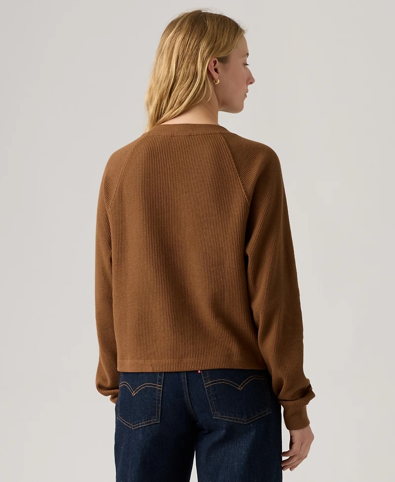 Levi's Women's Lassen Henley Long Sleeve Top