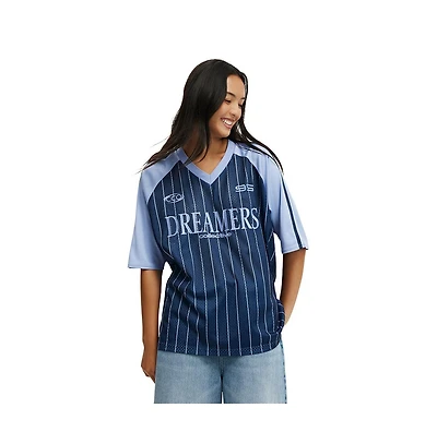 Cotton On Women's Oversized V Neck Raglan Jersey
