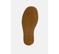 Modura Raffia Flatform Slip Ons Women