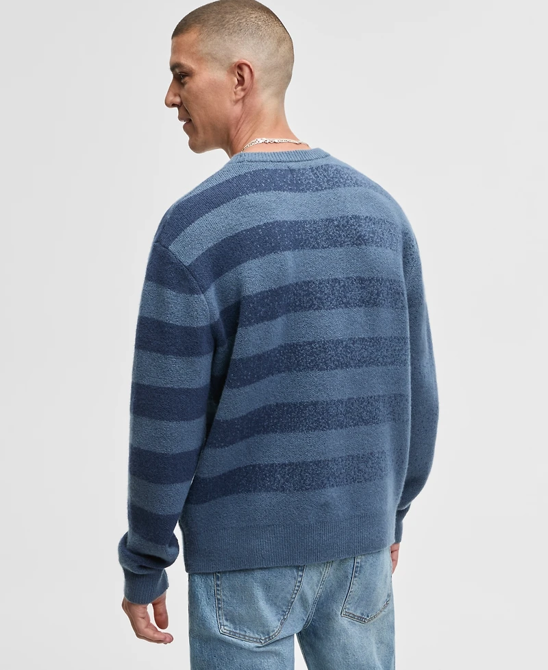 Mode of One Men's Relaxed-Fit Rugby Stripe Sweater, Macy's Exclusive