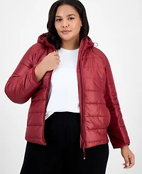 Id Ideology Plus Hooded Puffer Jacket, Created for Macy's