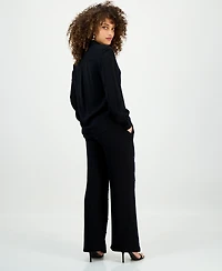 I.n.c. International Concepts Petite Embellished High-Rise Wide-Leg Pants, Macy's Exclusive