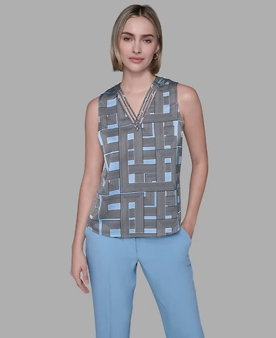 Karl Lagerfeld Paris Women's Sleeveless Top