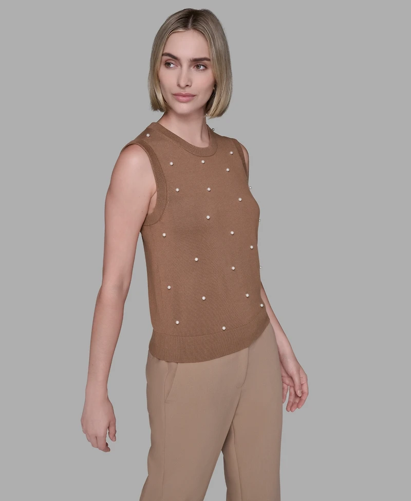 Karl Lagerfeld Paris Women's Round Neck Top