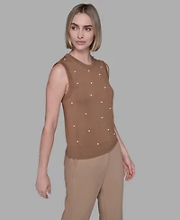Karl Lagerfeld Paris Women's Round Neck Top