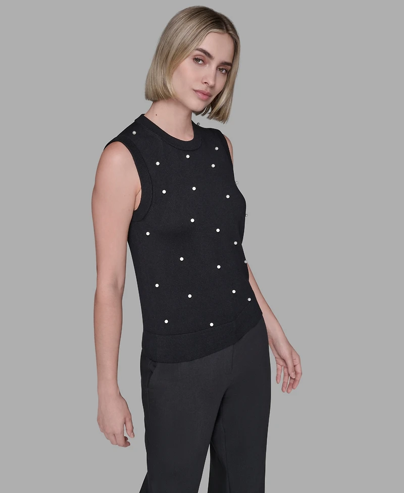 Karl Lagerfeld Paris Women's Round Neck Top
