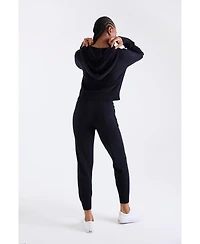 1982 Women's Lavinia Crop Zip Up Cashmere Sweater