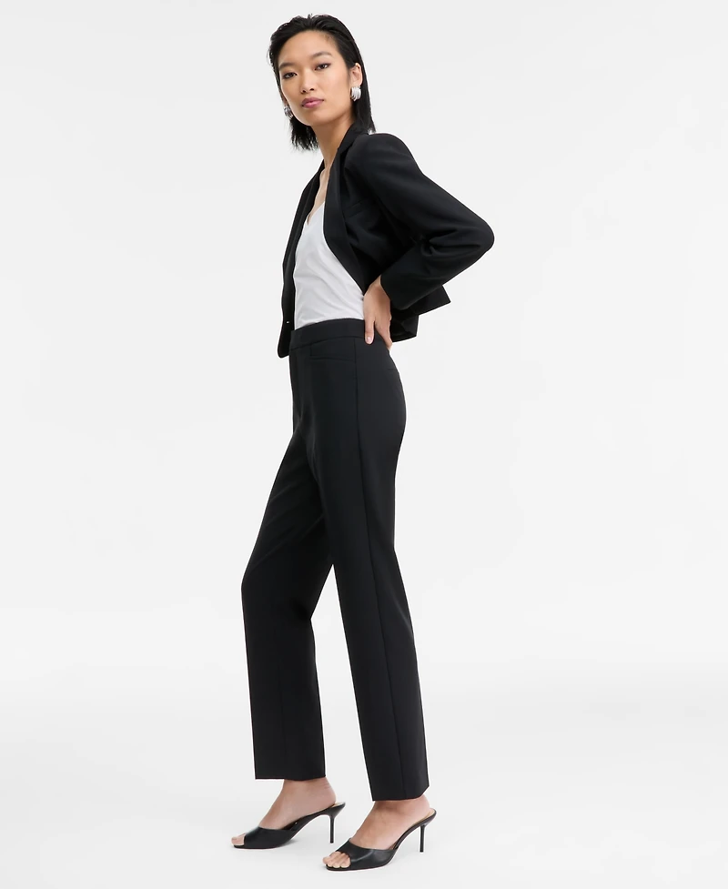 I.n.c. International Concepts Women's High-Rise Straight-Leg Pants, Macy's Exclusive