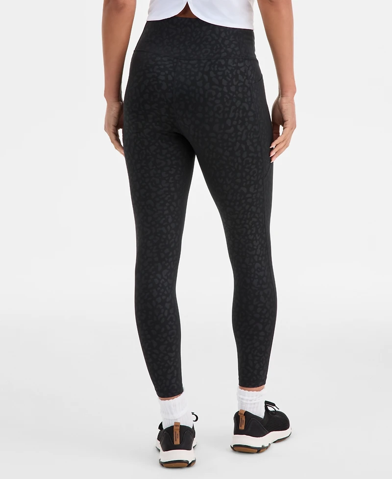 Id Ideology Women's Animal-Print Compression Leggings, Macy's Exclusive