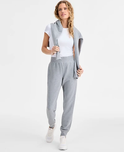 Id Ideology Women's Ottoman-Rib Jogger Pants