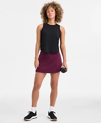 Id Ideology Women's Crewneck Back-Slit Knit Tank Top, Macy's Exclusive