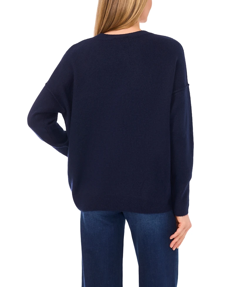 CeCe Women's Ho Crewneck Sweater