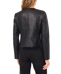CeCe Women's Quilted Long Sleeve Jacket