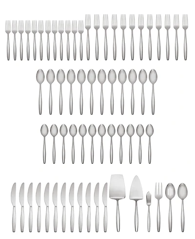 Cambridge Silversmiths Stainless Steel Holton Mirror 67-Piece Flatware Set, Service for 12