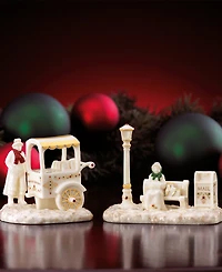 From The Vault! Lenox Mistletoe Park Chestnut Seller & Park Bench, Exclusively at Macy's
