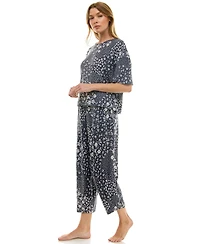 Roudelain Women's Boxy T-Shirt and Barrel Leg Pants Set
