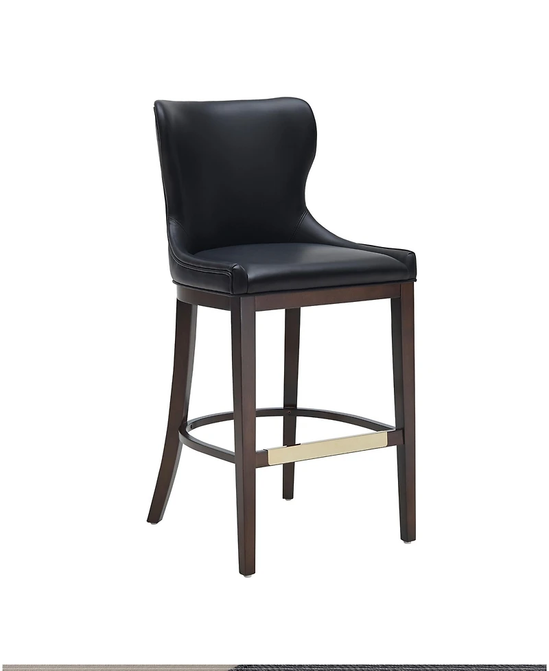 Manhattan Comfort Blair 43.9" Leatherette Upholstered Barstool