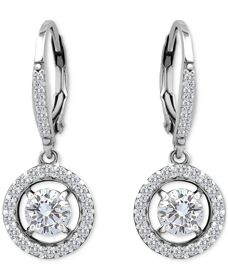 Giani Bernini Round Drop Earrings (2-1/3 ct. t.w.) in Sterling Silver, Macy's Exclusive