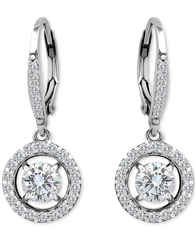 Giani Bernini Round Drop Earrings (2-1/3 ct. t.w.) in Sterling Silver, Macy's Exclusive