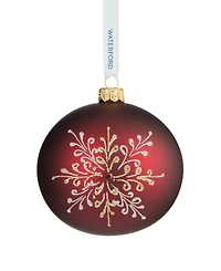 Waterford Holiday Heirlooms Ember Laurel Bauble Ornament