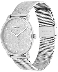 Coach Women's Elliot Silver Tone Stainless Steel Mesh Bracelet Watch, 36mm