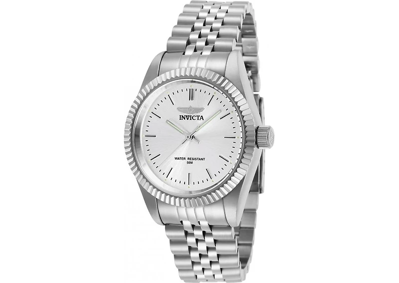 Invicta Women's Specialty Quartz 3 Hand Silver Dial Watch