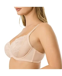 Parfait Women's Luxlacy Unlined Wired Bra, Desert Flower, 40H