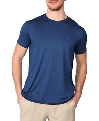 Tailorbyrd Men's Solid Melange Performance T-Shirt