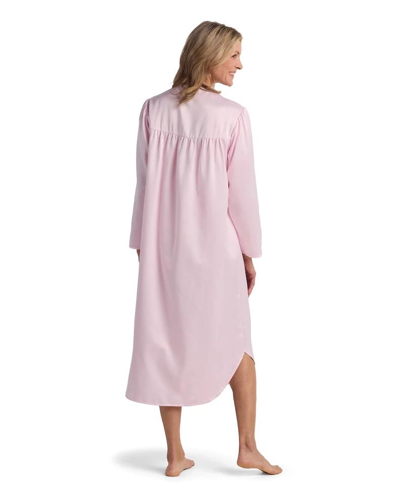 Miss Elaine Women's High V-Neck Long Sleepwear Gown