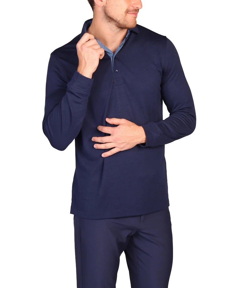 Tailorbyrd Men's In Motion Long Sleeve Polo
