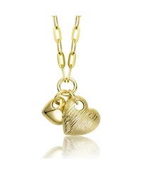 GiGiGirl 14K Gold Plated with Link Chain Hearts Necklace