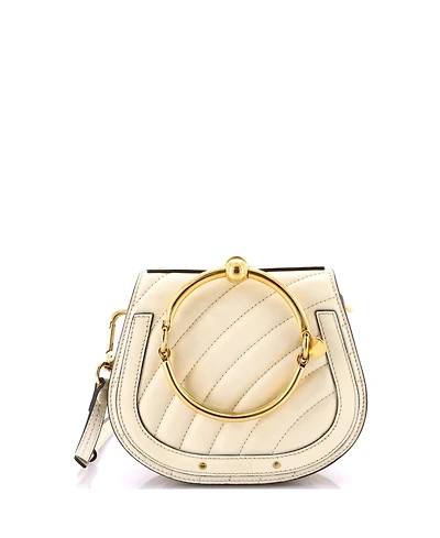 Pre-Owned Chloe Small Nile Crossbody Bag Quilted Leather