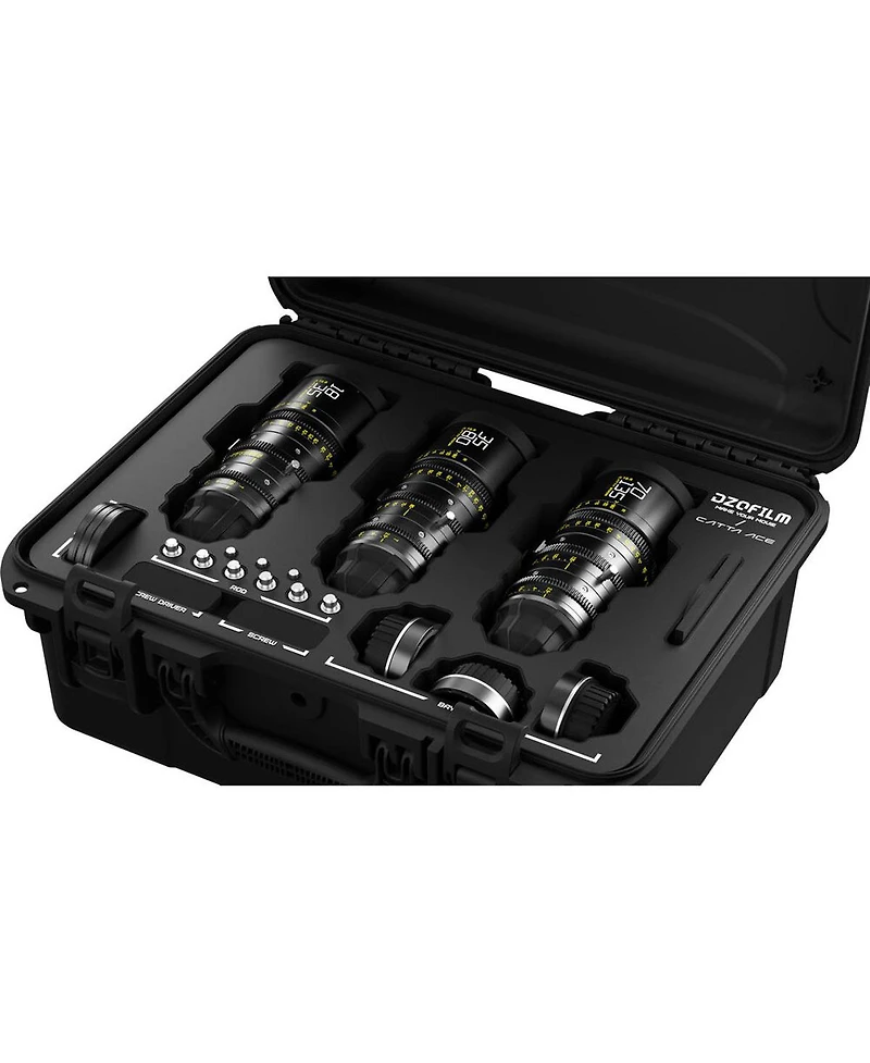 Dzofilm Catta Zoom Ff 18-35/35-80/70-135mm T2.9 Cine 3-Lens Kit, Sony E, Black