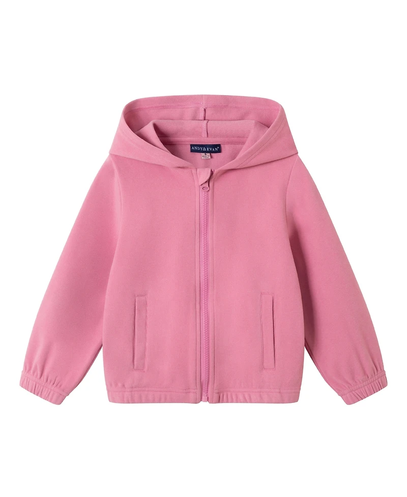 Andy & Evan Toddler/Child Girls Pink Hooded Sweats Set