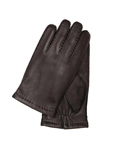 Men`s Premium Deer Skin Touchscreen Gloves "Charles Touch" Wool Lining