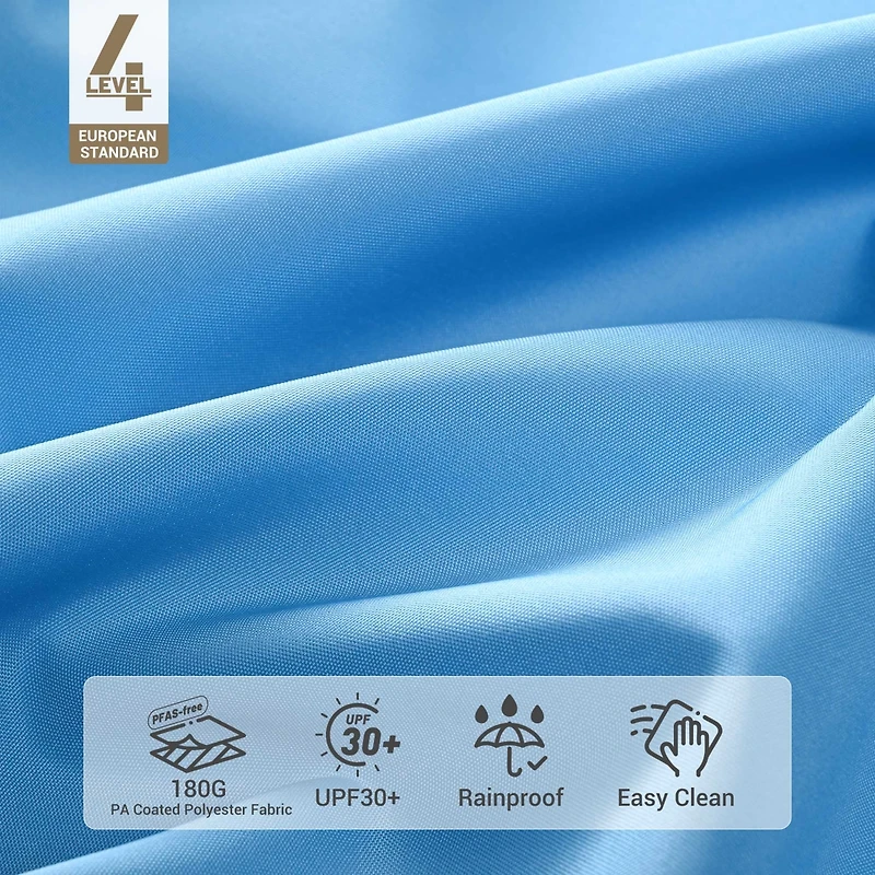 Yescom 13ft Xl Heavy Duty Solid Wood Outdoor Patio Umbrella with Base Parasol Wheels Stand for Bistro Market Table Garden Deck Yard Poolside