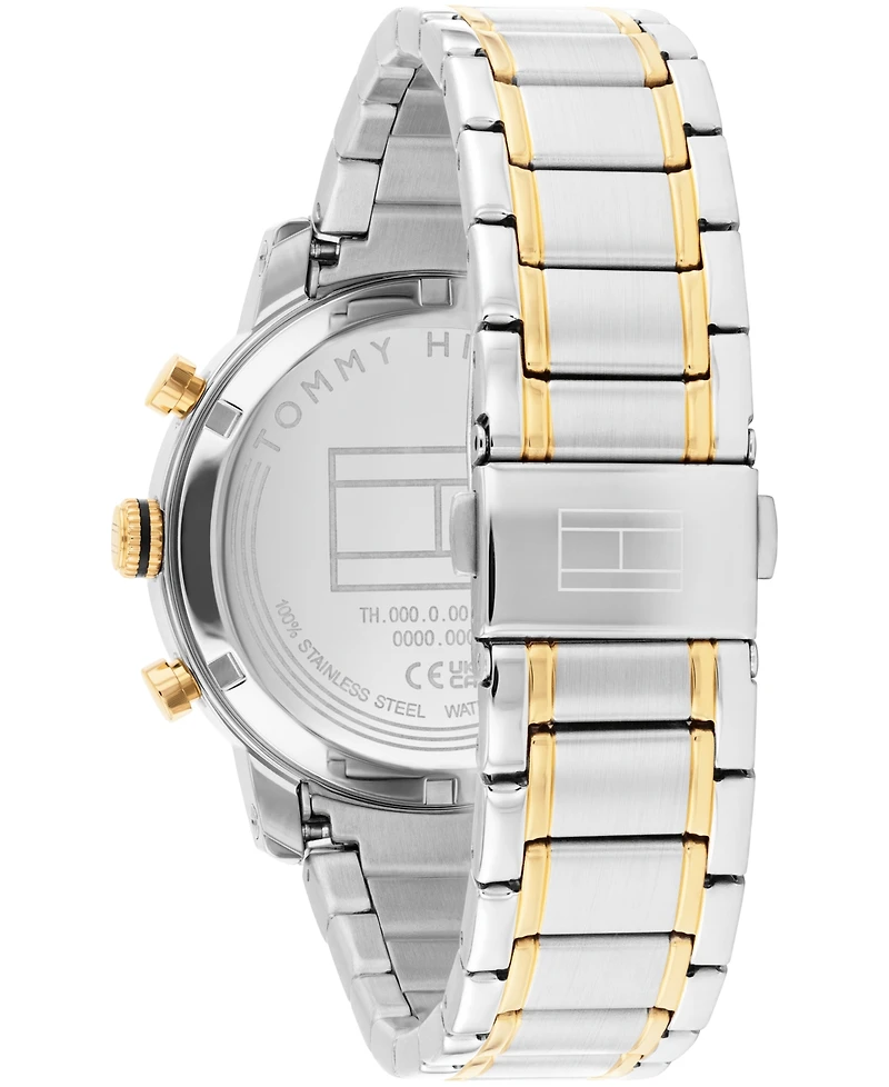 Tommy Hilfiger Men's Multifunction Two Tone Stainless Steel Bracelet Watch, 42mm