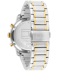 Tommy Hilfiger Men's Multifunction Two Tone Stainless Steel Bracelet Watch, 42mm