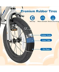 14 Inch Kids Bike Bicycle for Boys Girls 3-8 with High Carbon Steel Frame