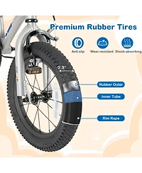 18 Inch Kids Bike Bicycle for Boys Girls 3-8 with High Carbon Steel Frame