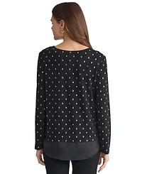 Jones New York Petite Long Sleeve Top