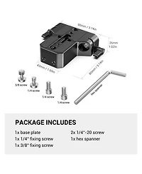 SmallRig Baseplate with Dual 15mm Rod Clamp