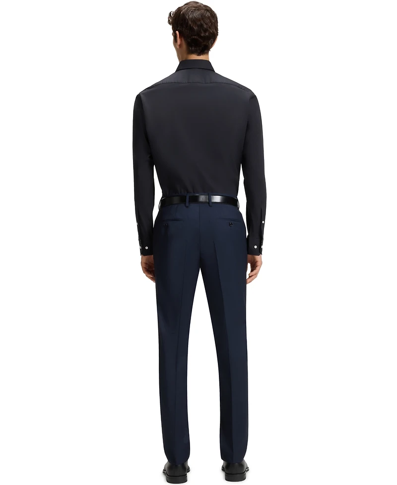 Boss by Hugo Men's Stretch-Cotton Poplin Regular-Fit Dress Shirt