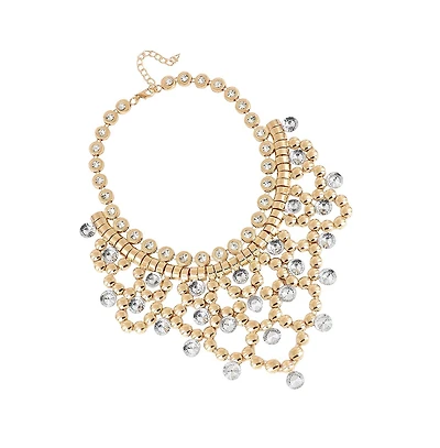 Sohi Chunky Stone Statement Necklace