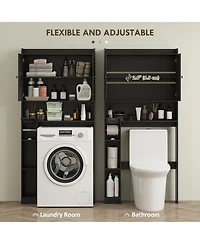 Slickblue Sturdy Compact Bathroom Cabinet for Towels and Bathroom Storage
