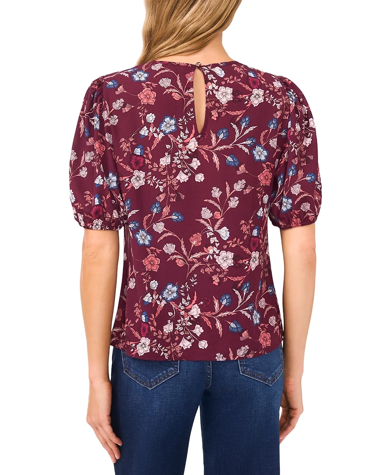 CeCe Women's Puff Sleeve Blouse
